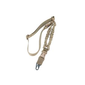 Tactical Single Point Harness Rope; Sling Nylon Adjustable Shoulder Strap; Suitable For Outdoor Rock Climbing; Hunting Sports (Color: khaki)
