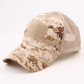 JupiterGear Military-Style Tactical Patch Hat with Adjustable Strap | Breathable and Unisex (Color: Desert)